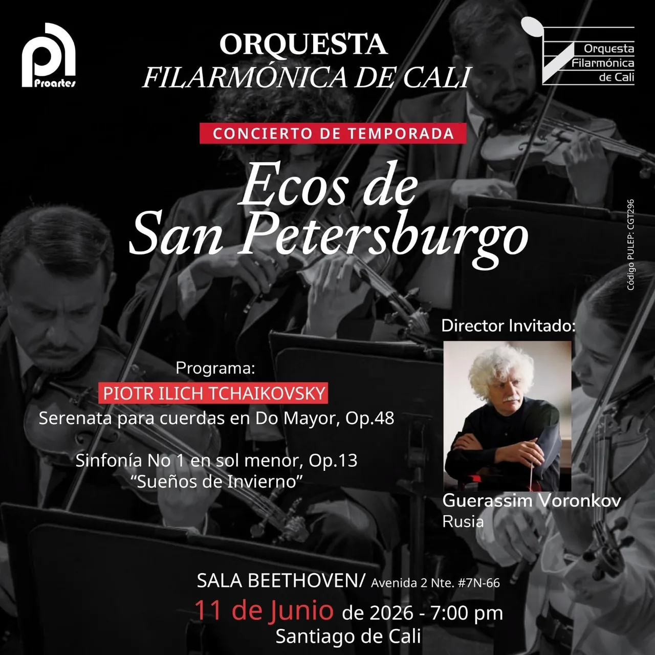 CONCIERTO DE TEMPORADA: ECOS DE SAN PETERSBURGO