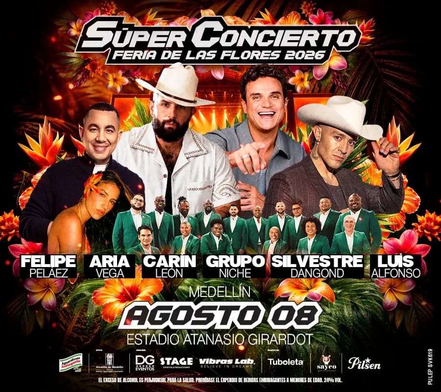 SÚPER CONCIERTO FERIA DE LAS FLORES 2026