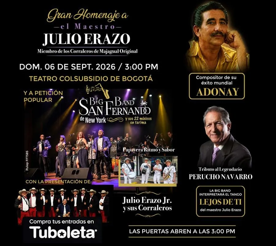 GRAN HOMENAJE AL MAESTRO JULIO ERAZO