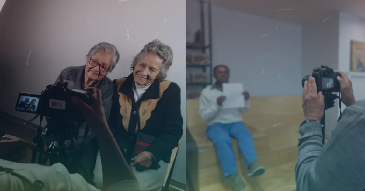 Aprende de experimentación audiovisual para personas mayores en la BECMA