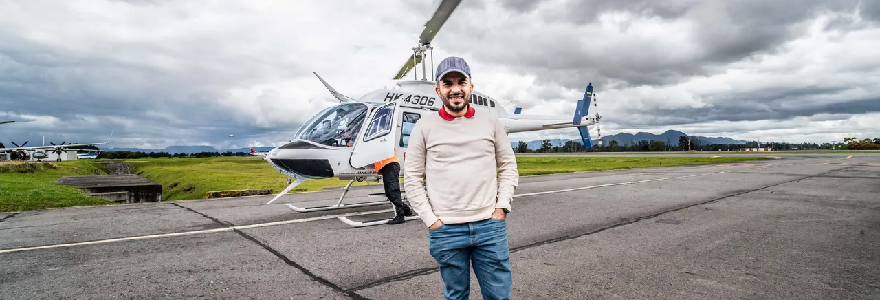 Paseo privado en helicóptero por Bogotá